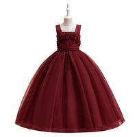 Load image into Gallery viewer, Kid Girls Solid Color Dressy Princess Dresses Wholesale 230803110
