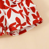 Load image into Gallery viewer, 2 Pieces Set Baby Girls Letters Print Tank Tops And Flower Shorts Wholesale 20240414
