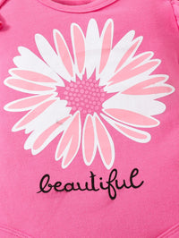 Load image into Gallery viewer, 2 Pieces Set Baby Girls Letters Print Rompers And Flower Shorts Wholesale 24040405
