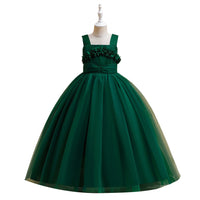 Load image into Gallery viewer, Kid Girls Solid Color Dressy Princess Dresses Wholesale 230803110
