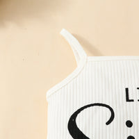 Load image into Gallery viewer, 2 Pieces Set Baby Girls Letters Print Tank Tops And Flower Shorts Wholesale 20240414
