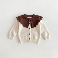 Load image into Gallery viewer, Baby Kid Girls Color-blocking Cardigan Wholesale 240301169
