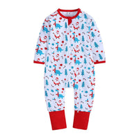 Load image into Gallery viewer, Baby Kid Girls Boys Color-blocking Cartoon Print Christmas Jumpsuits Wholesale 23101510
