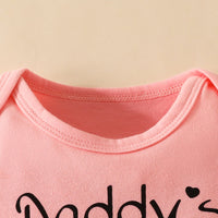 Load image into Gallery viewer, 2 Pieces Set Baby Girls Letters Print Rompers And Flower Shorts Wholesale 20240407
