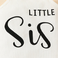 Load image into Gallery viewer, 2 Pieces Set Baby Girls Letters Print Tank Tops And Flower Shorts Wholesale 20240414
