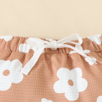 Load image into Gallery viewer, 2 Pieces Set Baby Girls Flower Print Tank Tops And Shorts Wholesale 20240413
