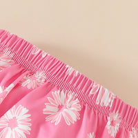 Load image into Gallery viewer, 2 Pieces Set Baby Girls Letters Flower Print Tank Tops And Shorts Wholesale 20240412
