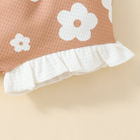 Load image into Gallery viewer, 2 Pieces Set Baby Girls Flower Print Tank Tops And Shorts Wholesale 20240413
