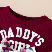 Load image into Gallery viewer, Baby Girls Letters Flower Print Rompers Wholesale 20240404
