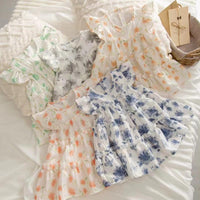 Load image into Gallery viewer, Baby Kid Girls Flower Print Dresses Wholesale 20240402
