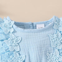 Load image into Gallery viewer, Baby Girls Solid Color Rompers Wholesale 20240403
