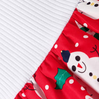 Load image into Gallery viewer, Baby Kid Girls Letters Cartoon Print Christmas Rompers Wholesale 23111506
