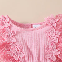 Load image into Gallery viewer, Baby Girls Solid Color Rompers Wholesale 20240403
