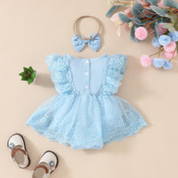 Load image into Gallery viewer, Baby Girls Solid Color Rompers Wholesale 20240403
