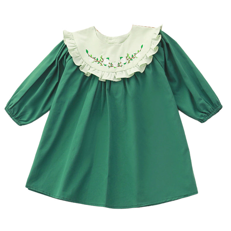 Baby Kid Girls Color-blocking Dresses Wholesale 031912063