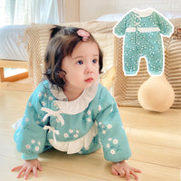 Load image into Gallery viewer, Baby Kid Girls Flower Bow Print Jumpsuits Wholesale 046610464
