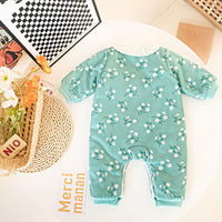Load image into Gallery viewer, Baby Kid Girls Flower Bow Print Jumpsuits Wholesale 046610464

