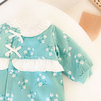 Load image into Gallery viewer, Baby Kid Girls Flower Bow Print Jumpsuits Wholesale 046610464
