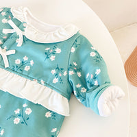 Load image into Gallery viewer, Baby Kid Girls Flower Bow Print Jumpsuits Wholesale 046610464
