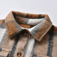 Load image into Gallery viewer, Baby Kid Boys Checked Bohemian Jackets Outwears Wholesale 05689701
