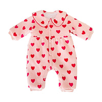 Load image into Gallery viewer, Baby Kid Girls Love heart Print Valentine&#39;s Day Jumpsuits Wholesale 060210456
