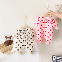 Load image into Gallery viewer, Baby Kid Girls Love heart Print Valentine&#39;s Day Jumpsuits Wholesale 060210456

