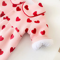 Load image into Gallery viewer, Baby Kid Girls Love heart Print Valentine&#39;s Day Jumpsuits Wholesale 060210456
