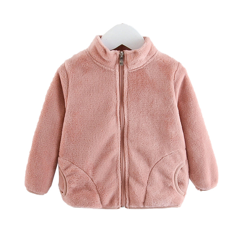 Baby Kid Unisex Solid Color Jackets Outwears Wholesale 06098414
