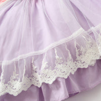 Load image into Gallery viewer, Baby Kid Girls Bow Lace Embroidered Birthday Party Dresses Princess Dresses Wholesale 061410250
