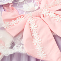 Load image into Gallery viewer, Baby Kid Girls Bow Lace Embroidered Birthday Party Dresses Princess Dresses Wholesale 061410250
