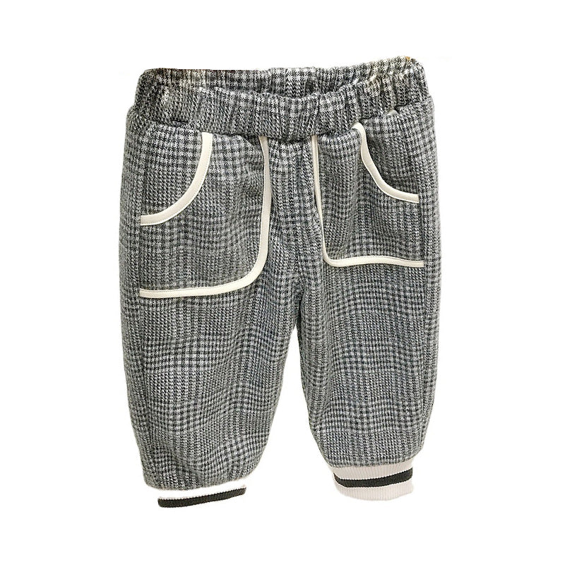 Baby Kid Unisex Checked Pants Wholesale 06889117