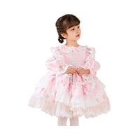Load image into Gallery viewer, Baby Kid Girls Lace Print Dressy Party Spanish Dresses Princess Dresses Wholesale 080710268
