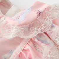 Load image into Gallery viewer, Baby Kid Girls Lace Print Dressy Party Spanish Dresses Princess Dresses Wholesale 080710268
