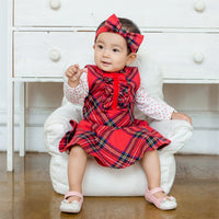 Load image into Gallery viewer, 3 Pieces Set Baby Kid Girls Birthday Love heart Print T-Shirts Color-blocking Dresses And Bow Headwear Wholesale 08459550
