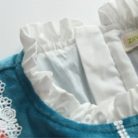 Load image into Gallery viewer, Baby Kid Girls Love heart Bow Lace Dressy Birthday Party Dresses Princess Dresses Wholesale 086310234
