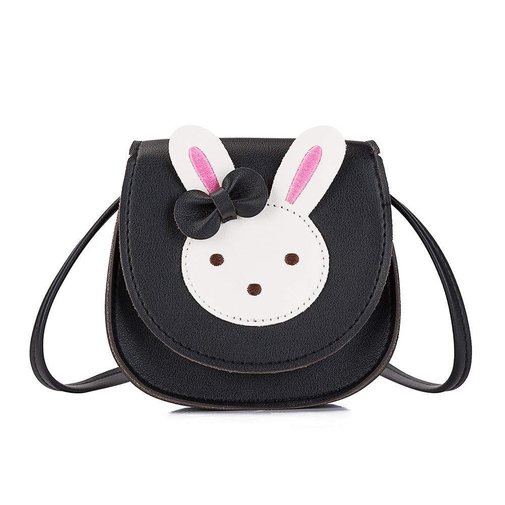 Kid Girl Rabbit & Bow Trim PU Crossbody Bag Wholesale 15491751