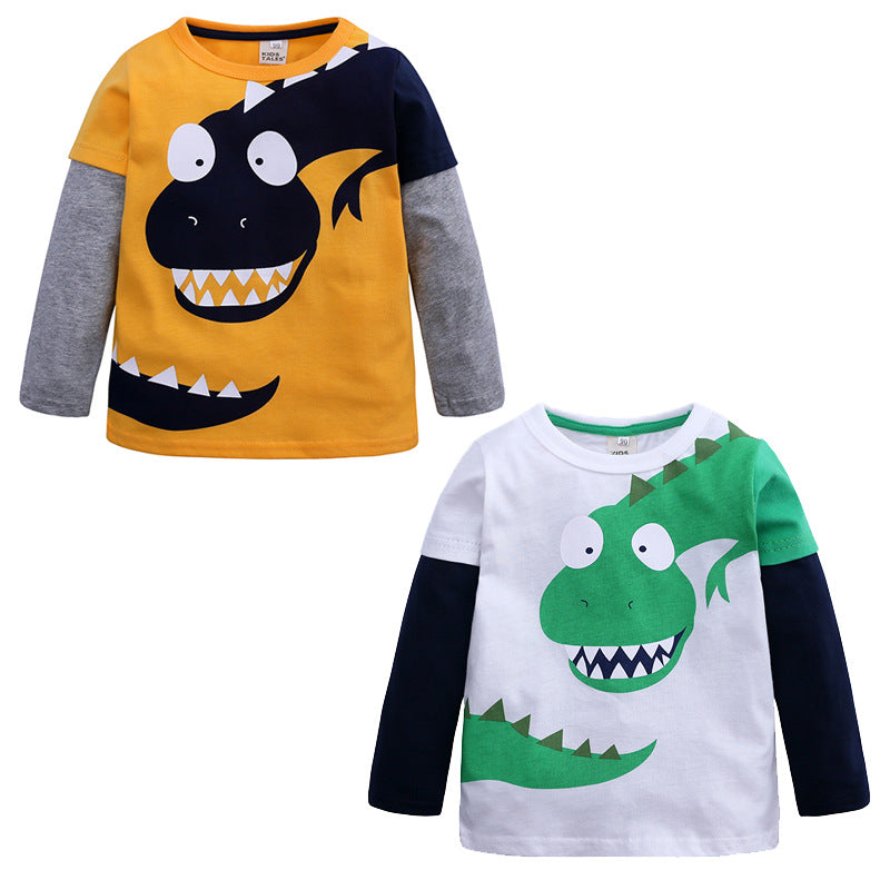 Baby Kid Boys Dinosaur Cartoon Tops Wholesale 220114212