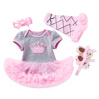 Load image into Gallery viewer, Baby Girls Cartoon Embroidered Alphabet Dresses Wholesale 22052401
