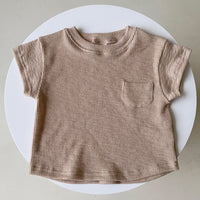 Load image into Gallery viewer, 2 Pieces Set Baby Unisex Solid Color T-Shirts And Shorts Wholesale 114712036
