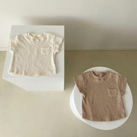 Load image into Gallery viewer, 2 Pieces Set Baby Unisex Solid Color T-Shirts And Shorts Wholesale 114712036
