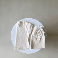 Load image into Gallery viewer, 2 Pieces Set Baby Unisex Solid Color T-Shirts And Shorts Wholesale 114712036
