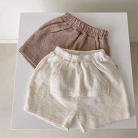 Load image into Gallery viewer, 2 Pieces Set Baby Unisex Solid Color T-Shirts And Shorts Wholesale 114712036
