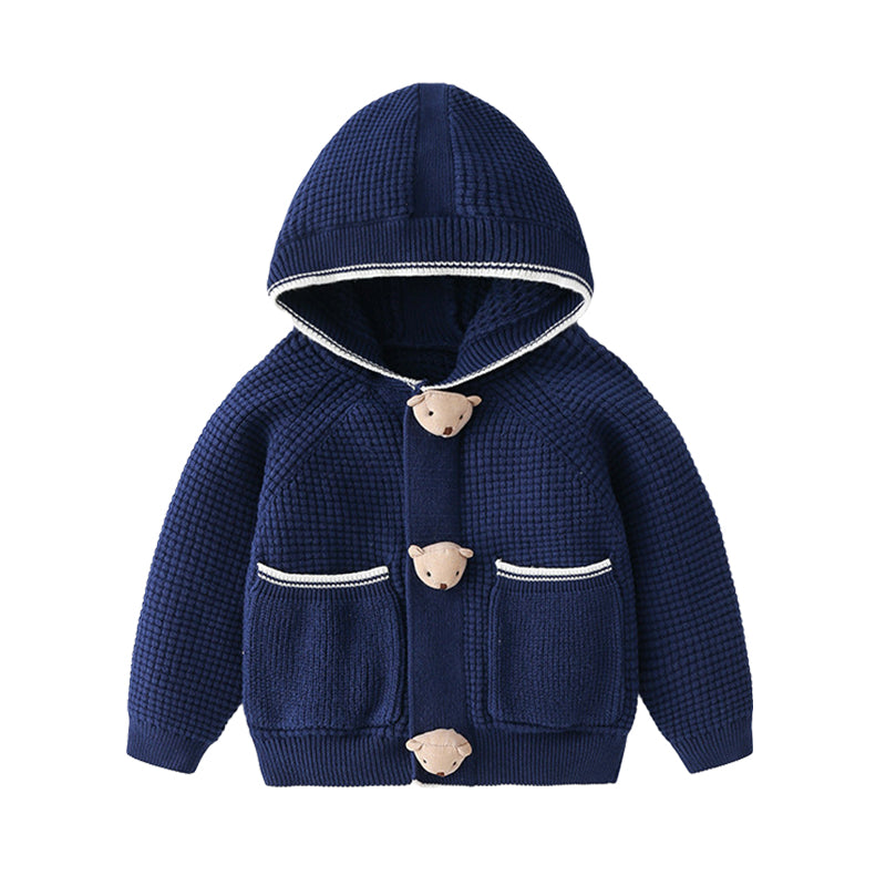 Baby Kid Unisex Solid Color Cardigan Wholesale 220817193