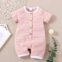 Load image into Gallery viewer, Baby Unisex Striped Rompers Glasses Wholesale 23022212
