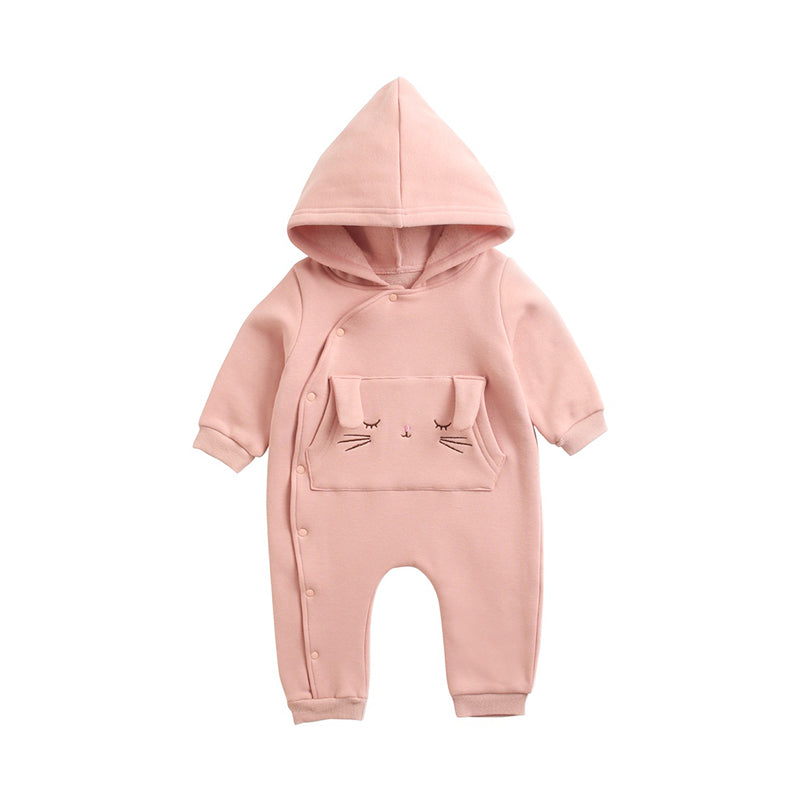 Baby Kid Unisex Solid Color Animals Jumpsuits Wholesale 122510465