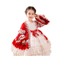 Load image into Gallery viewer, Baby Kid Girls Flower Bow Lace Embroidered Dressy Birthday Party Dresses Princess Dresses Wholesale 956610278
