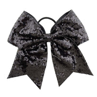 Load image into Gallery viewer, 12 Pack Random Color Sequins Bow Hair Ties For Girls Wholesale 28702541
