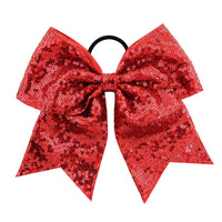 Load image into Gallery viewer, 12 Pack Random Color Sequins Bow Hair Ties For Girls Wholesale 28702541
