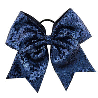 Load image into Gallery viewer, 12 Pack Random Color Sequins Bow Hair Ties For Girls Wholesale 28702541
