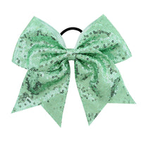 Load image into Gallery viewer, 12 Pack Random Color Sequins Bow Hair Ties For Girls Wholesale 28702541
